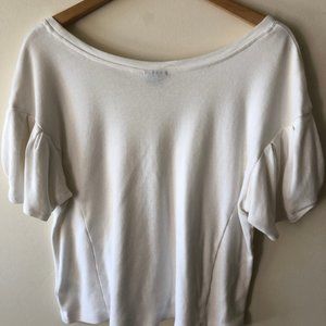 Anthropologie Puff-sleeve Tee Blouse